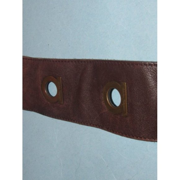 Salvatore Ferragamo Gancini Brown Leather Belt main image 4